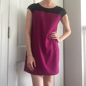Express Pink & Black Colorblock Dress